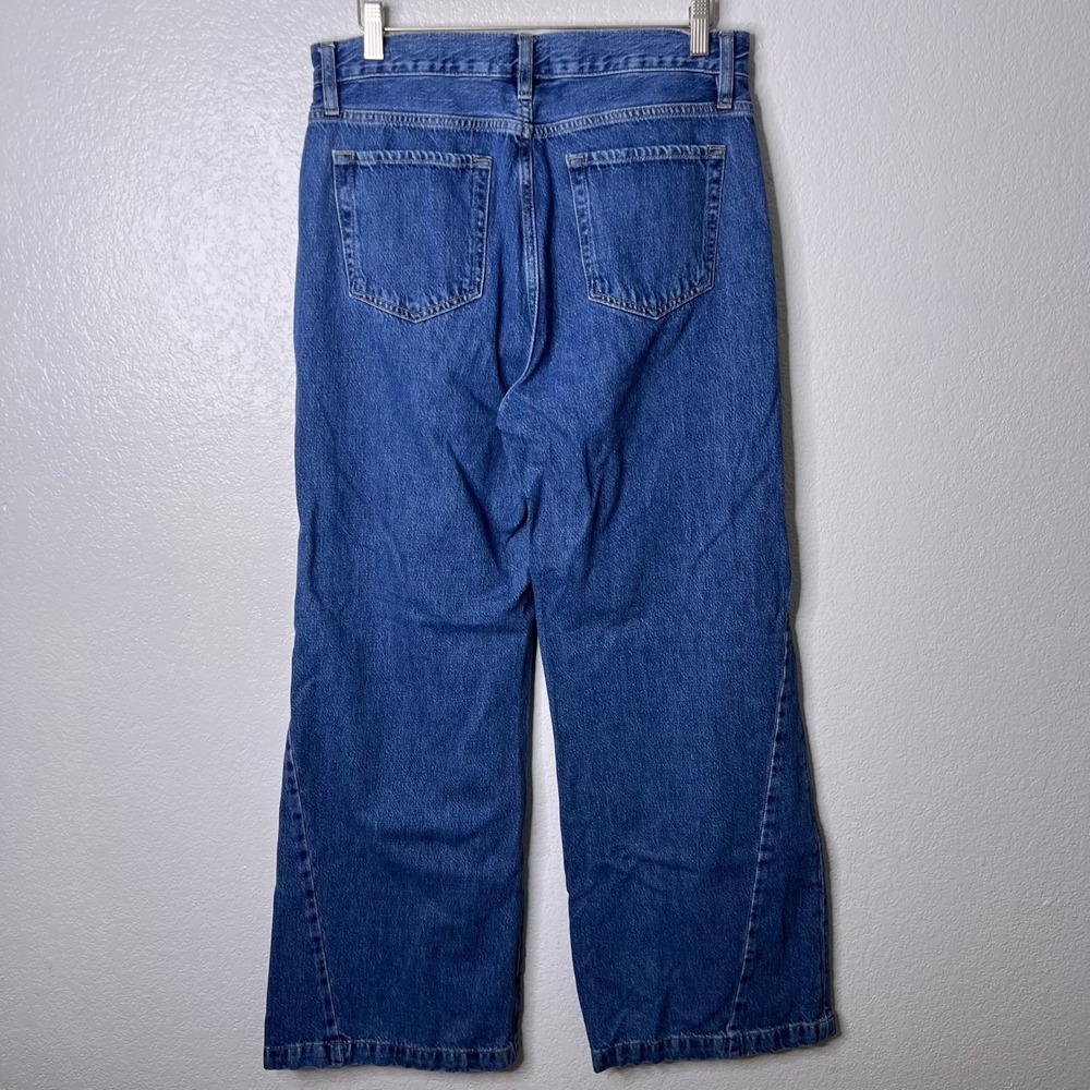 Frame Le Baggy Palazzo Wide Leg Jeans Ocean Drive Blue Women's Size 30 - Picture 5 of 11